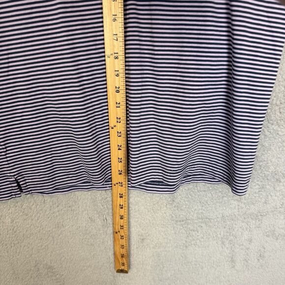 S Masters Collection Shirt Mens M Purple Striped Golf Polo Cotton‎ Short Sleeve - Picture 6 of 8